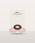 Chouchous Satin Vannucci, chouchous sur fond clair