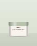 Crème Hydratante Légère Vannucci, pot sur fond clair