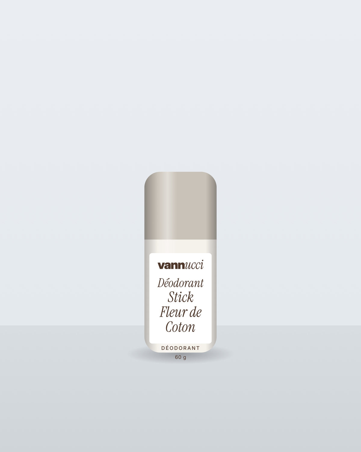 Déodorant Stick Fleur de Coton Vannucci, stick sur fond clair
