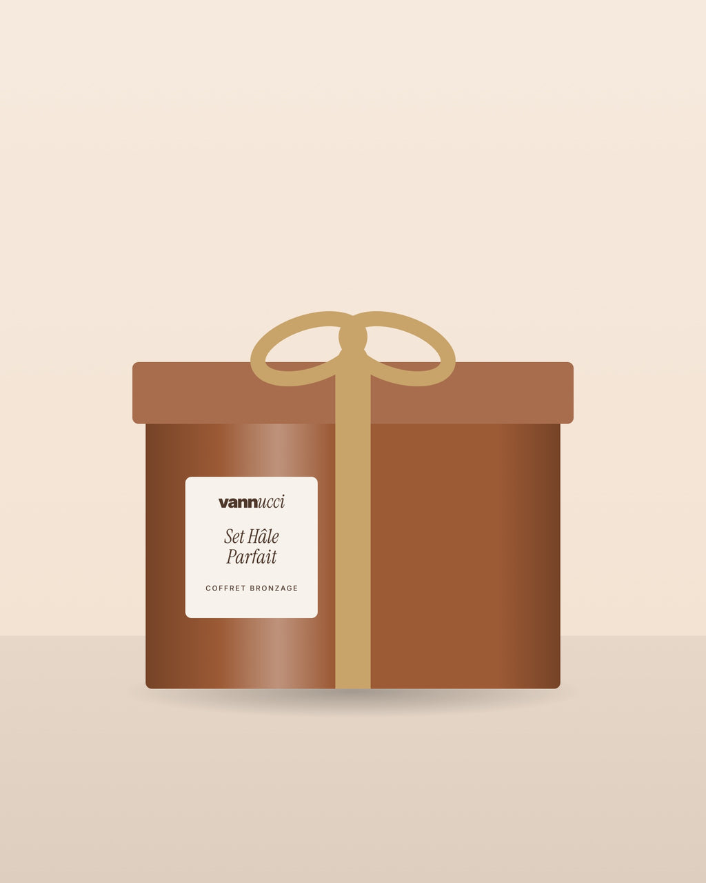 Set Hâle Parfait Vannucci, coffret cadeau sur fond clair
